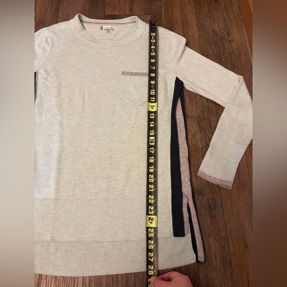 Smartwool Shadow Pine Pocket Sweater Frosty Green Heather Women’s Size Medium - Picture 6 of 8